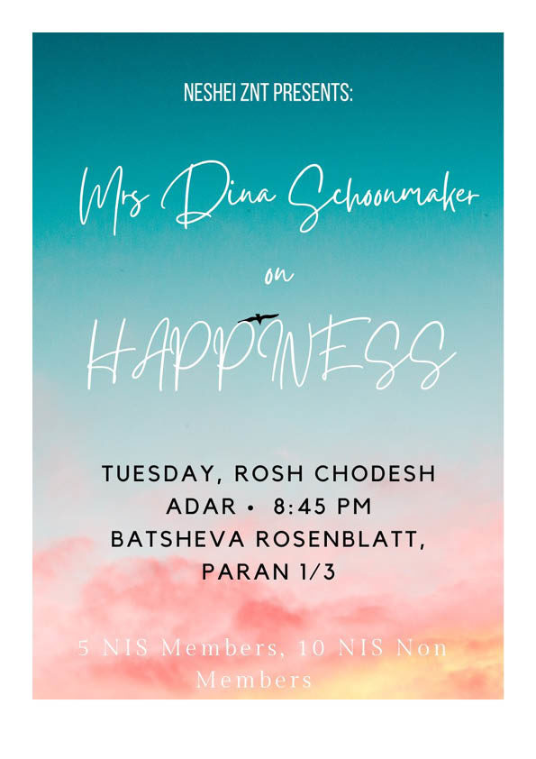 ZNT Newsletter Parshas Mishpatim 57822