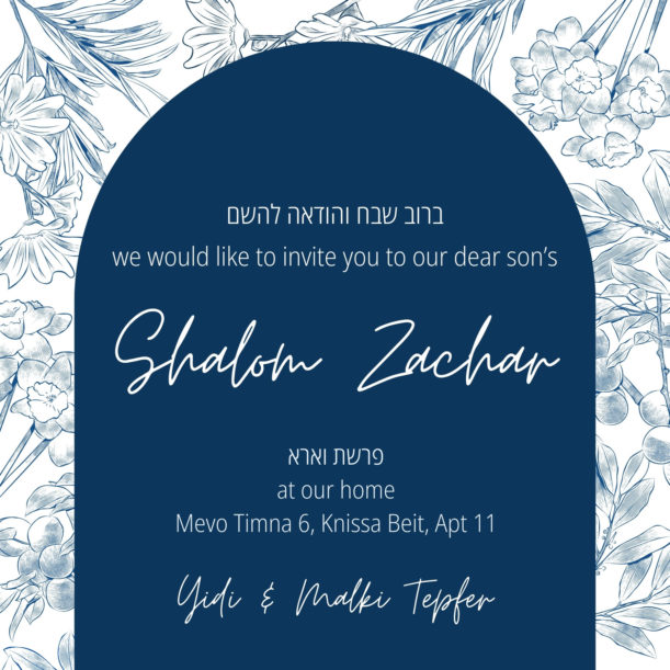 Tepfer Shalom Zachor